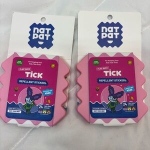 New 2 packs NatPat Tick Repellent Stickers 24 stickers each pack plant based